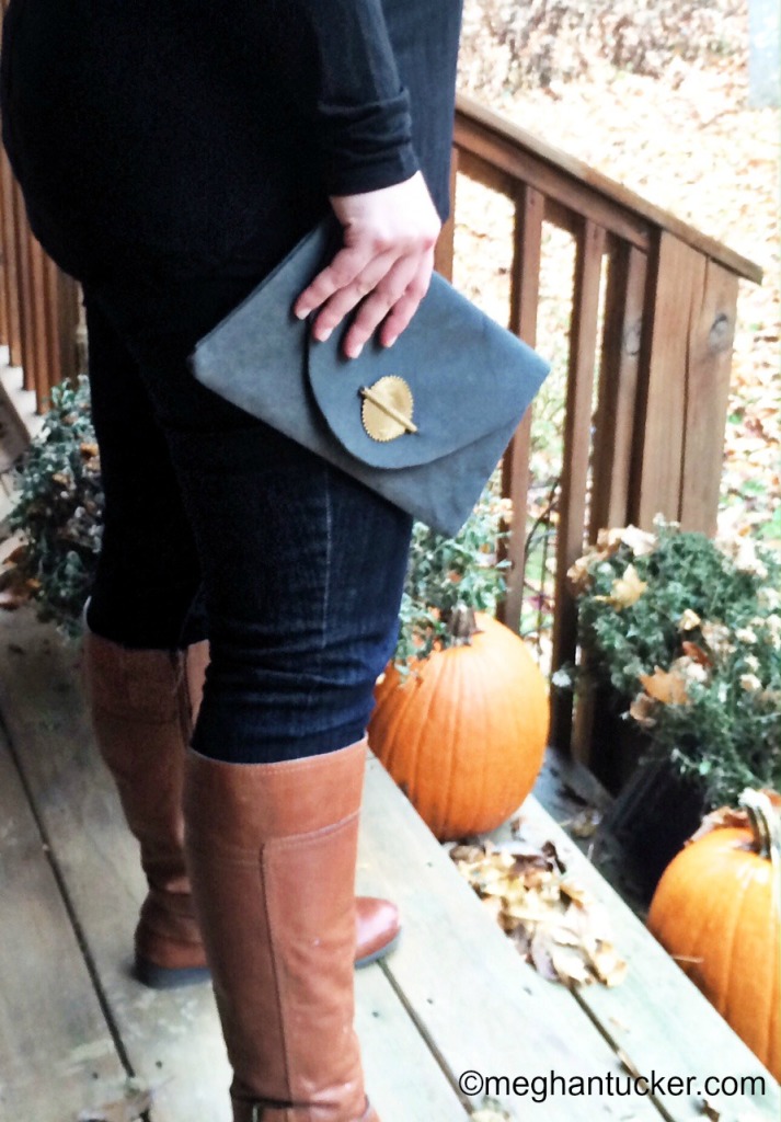 Market Colors Polished Medallion Clutch