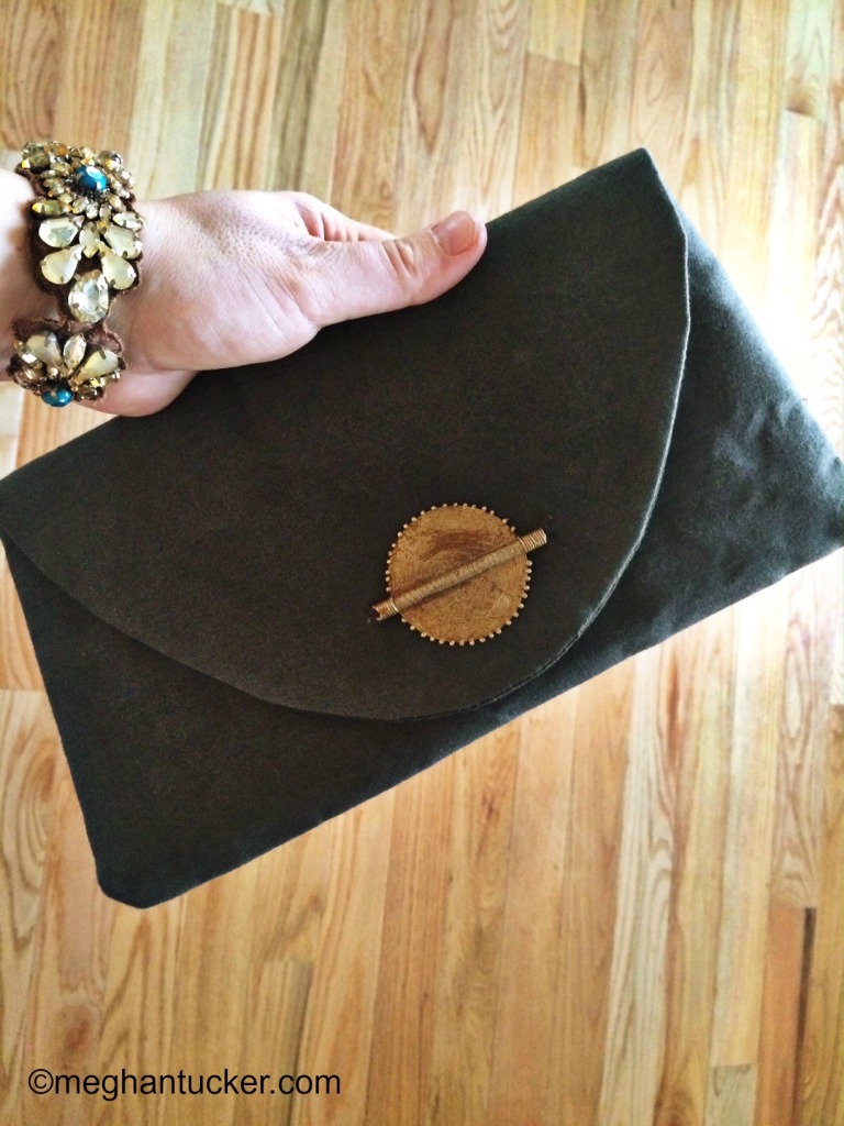 Market Colors Polished Medallion Clutch