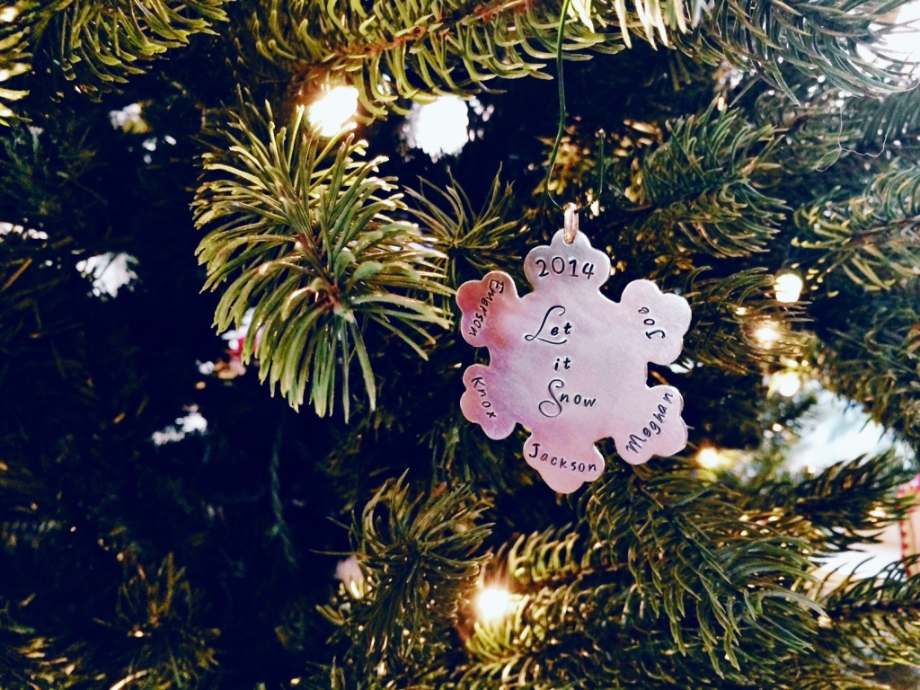 Little Painted Polka Dots Personalized Ornament