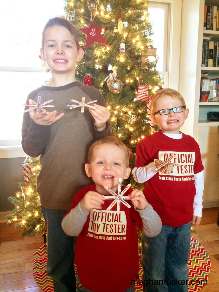 Popsicle Stick Snowflakes