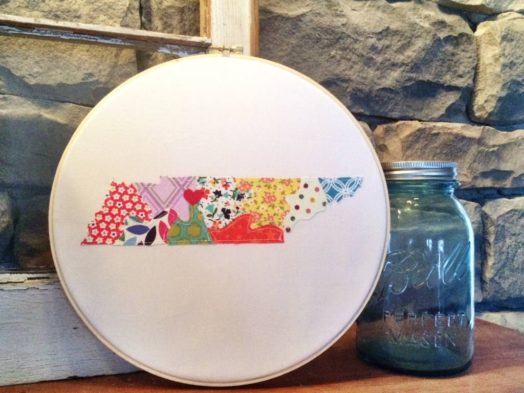 Sewing Sunflowers Scrap Map