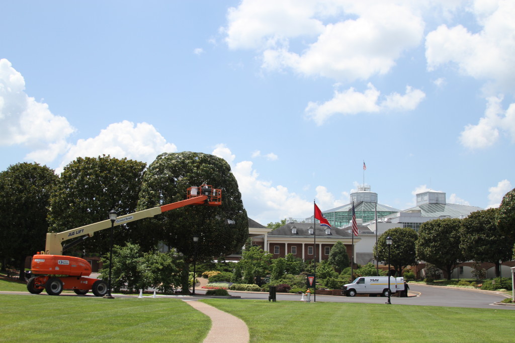 Lights Going Up at Gaylord Opryland_7.17.13