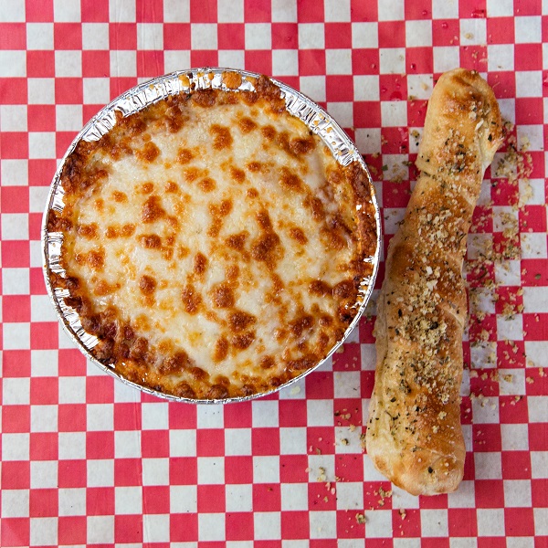 Baked Spaghetti Pizza by the Sea