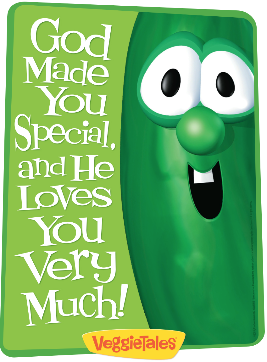 God Made You Special Veggie Tales Printable
