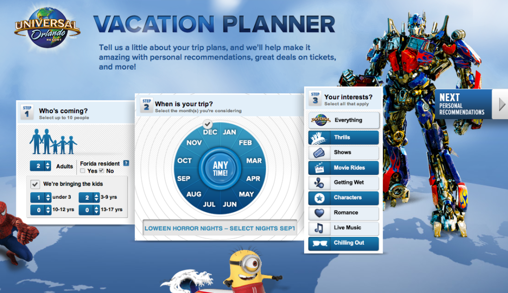 Universal Vacation Planner