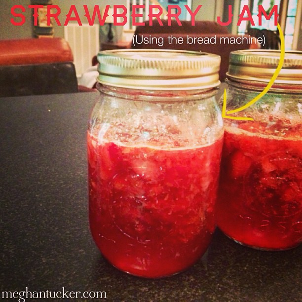 Homemade Strawberry Jam {Using the Bread Machine}