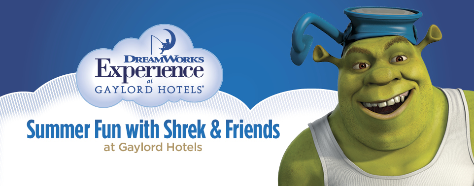 Shrek & Friends Arrive for Summer Vacation at Opryland Hotel {and a giveaway!}