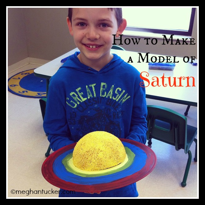 How To Make A Model Of Saturn