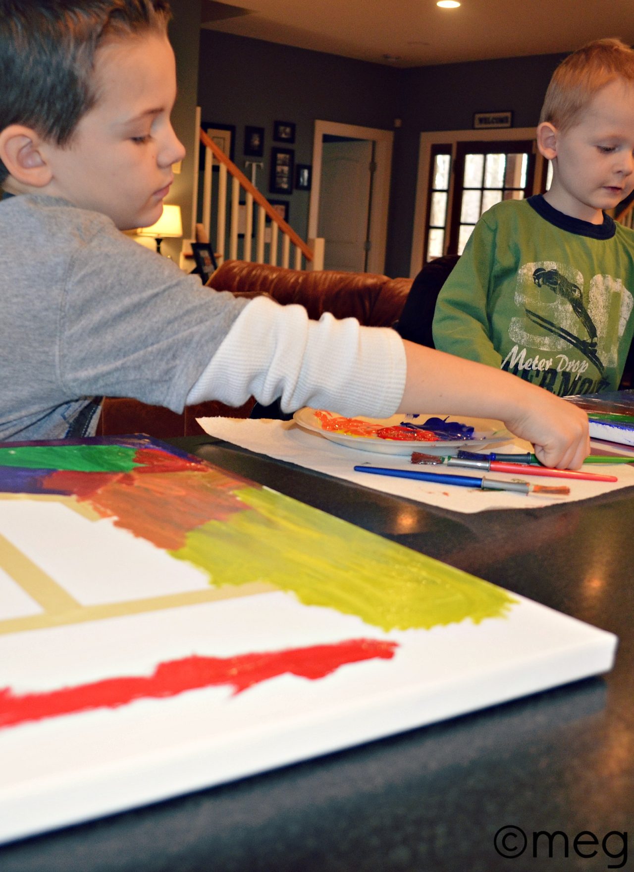 Canvas Art For Preschoolers & Elementary kids