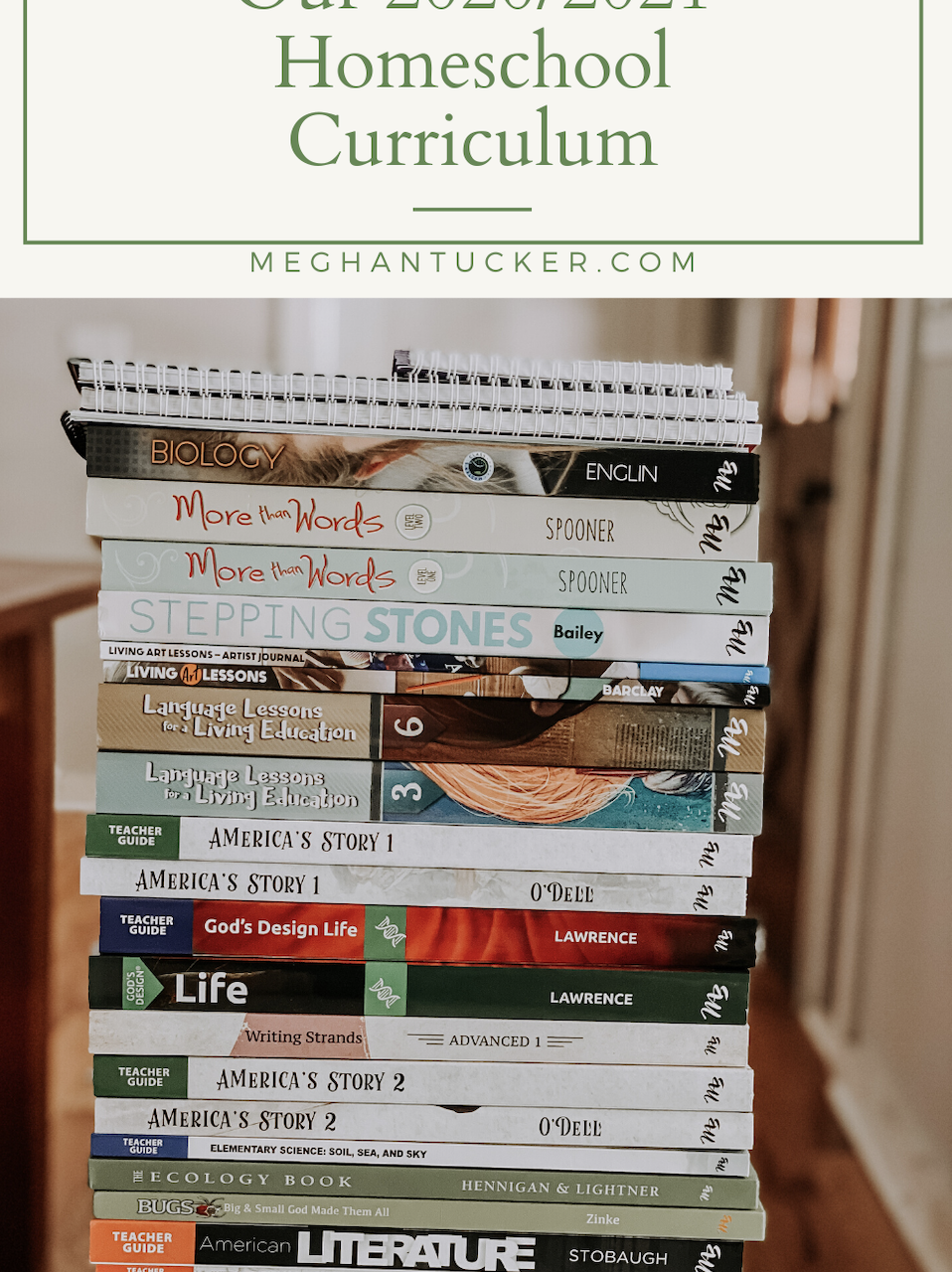 Our 2020/2021 Homeschool Curriculum