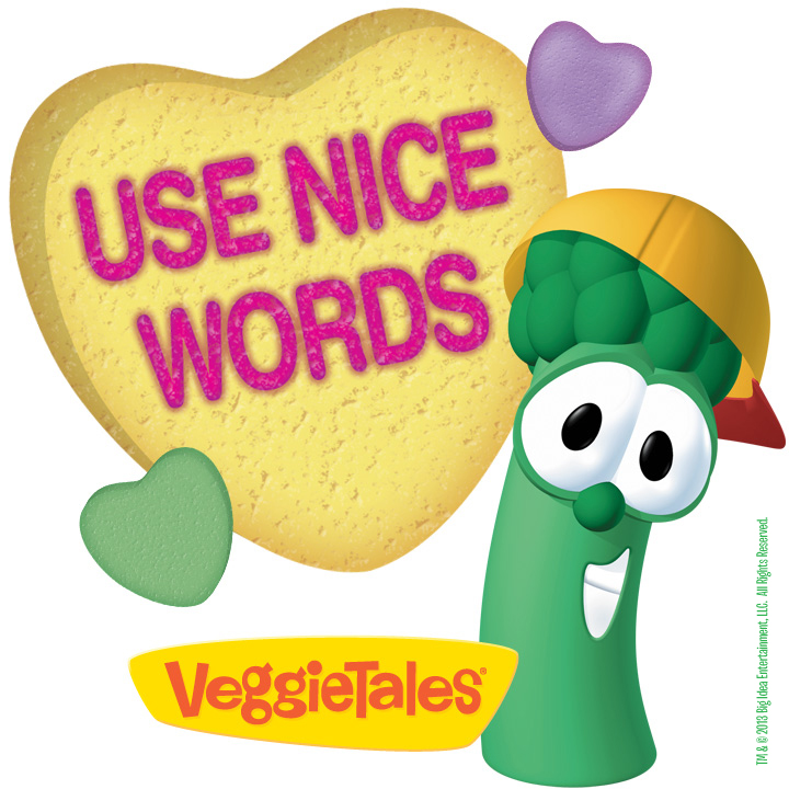 “Use Nice Words” from Veggie Tales {Lettuce Love One Another Blog Tour}
