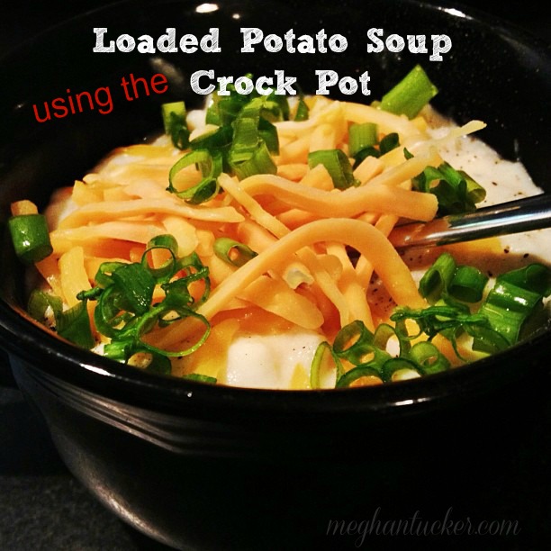 Easy Loaded Potato Soup Using a Crock Pot
