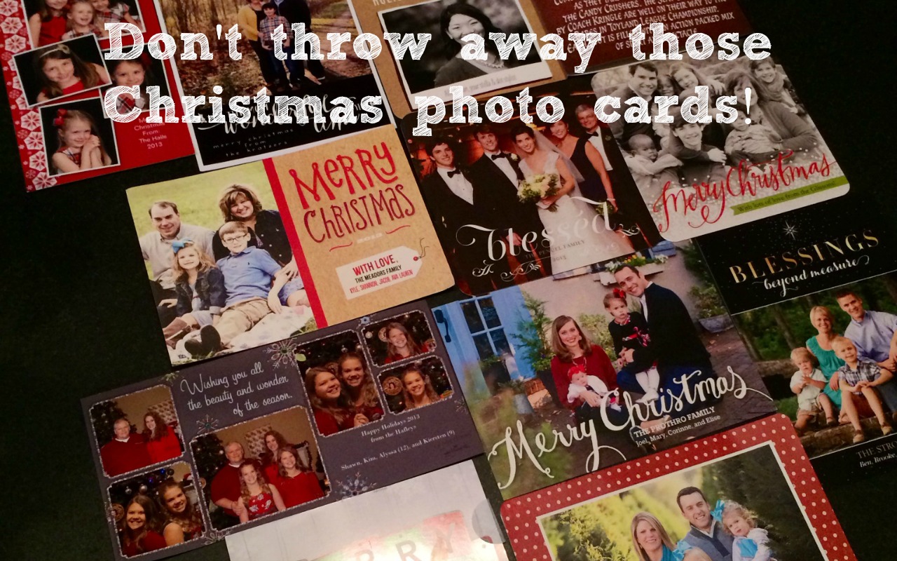 Save Those Photo Christmas Cards
